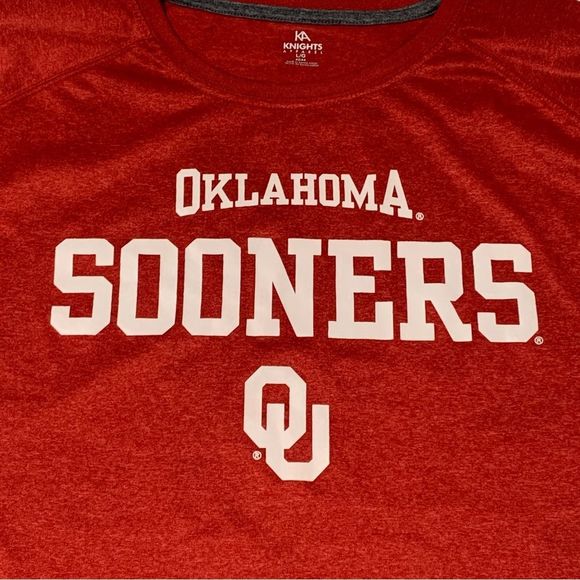 Oklahoma Sooners Shirt Red Mens Large OU Sooners Athletic - Picture 3 of 8